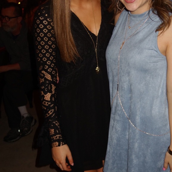 TULAROSA BLACK DRESS - Picture 2 of 6